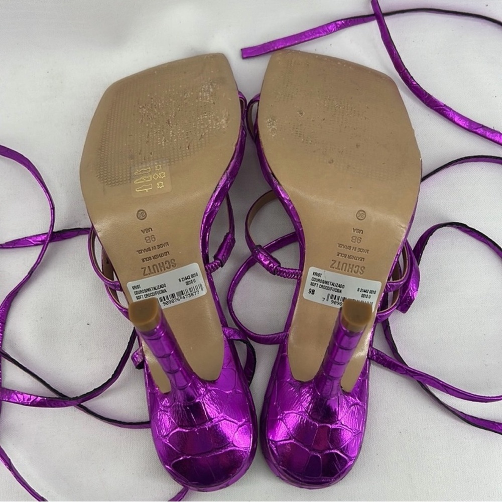 SCHUTZ Lily Fuchasia Heels - Picture 7 of 8